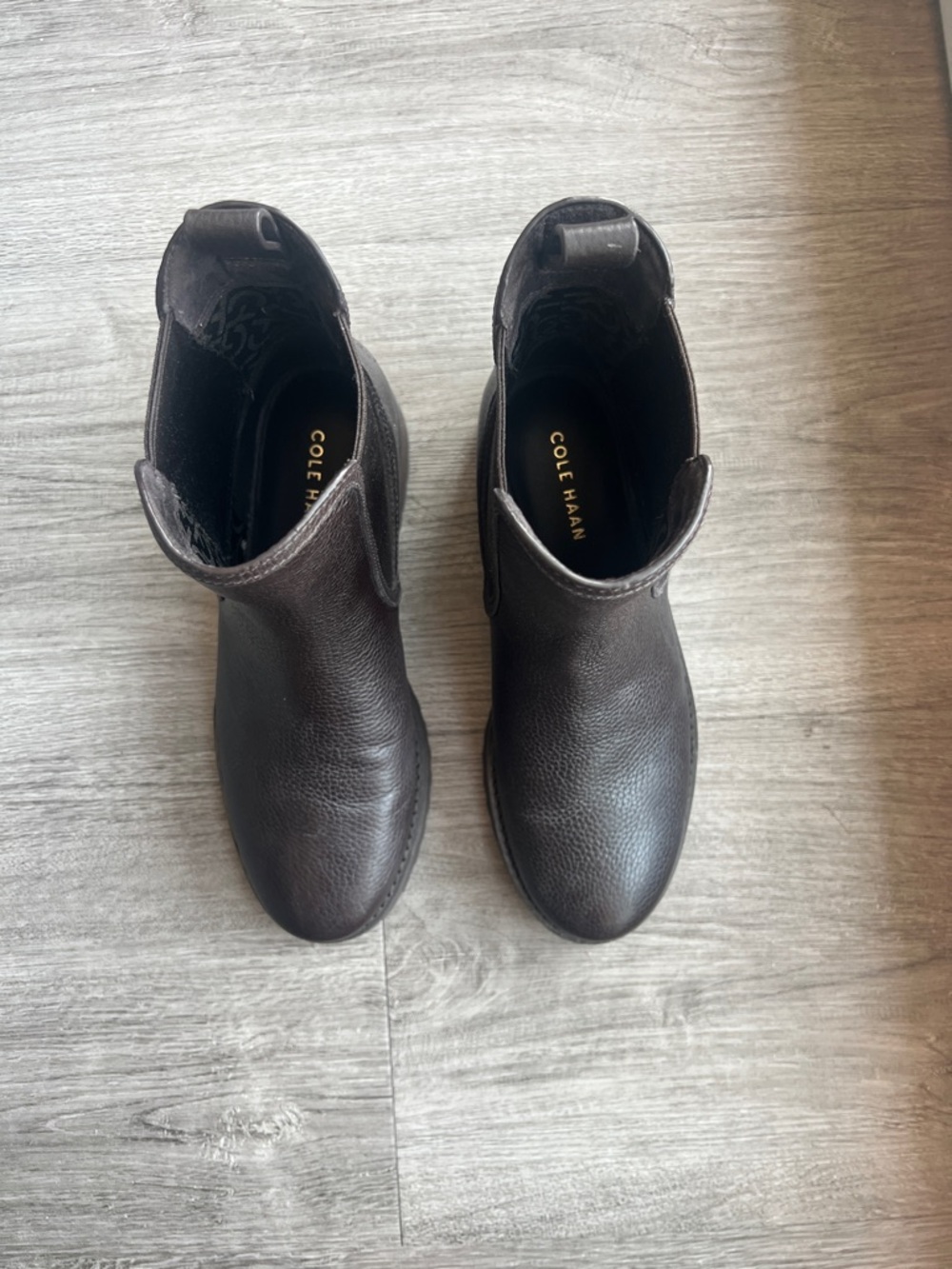 Cole Haan Lyndon Waterproof Chelsea Booties in Dark Chocolate Women’s Size 7 - Picture 4 of 8